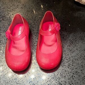Mini Melissa Sparkling Pink Mary Jane Shoes new size 7